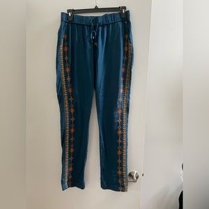 Embroidered Pants from Sundance Size M